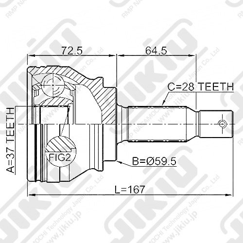 CV-JOINT JIKIU JC23105